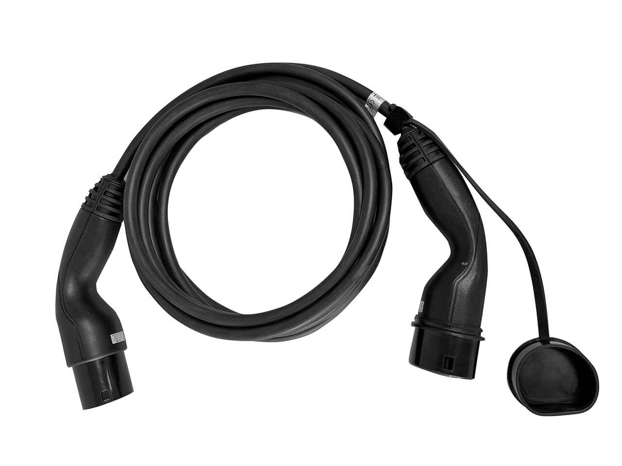 Mode-3-glatt-Design-Stecker Standard Ladekabel Typ 2 (3,7 kW) 10m, schwarz