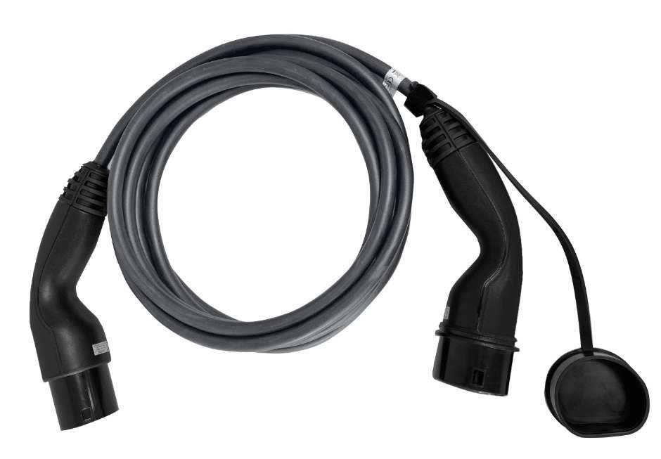 Standard Ladekabel Typ 2 (7,4 kW) 5m, grau Standard Ladekabel Typ 2 (7,4 kW) 5m, grau