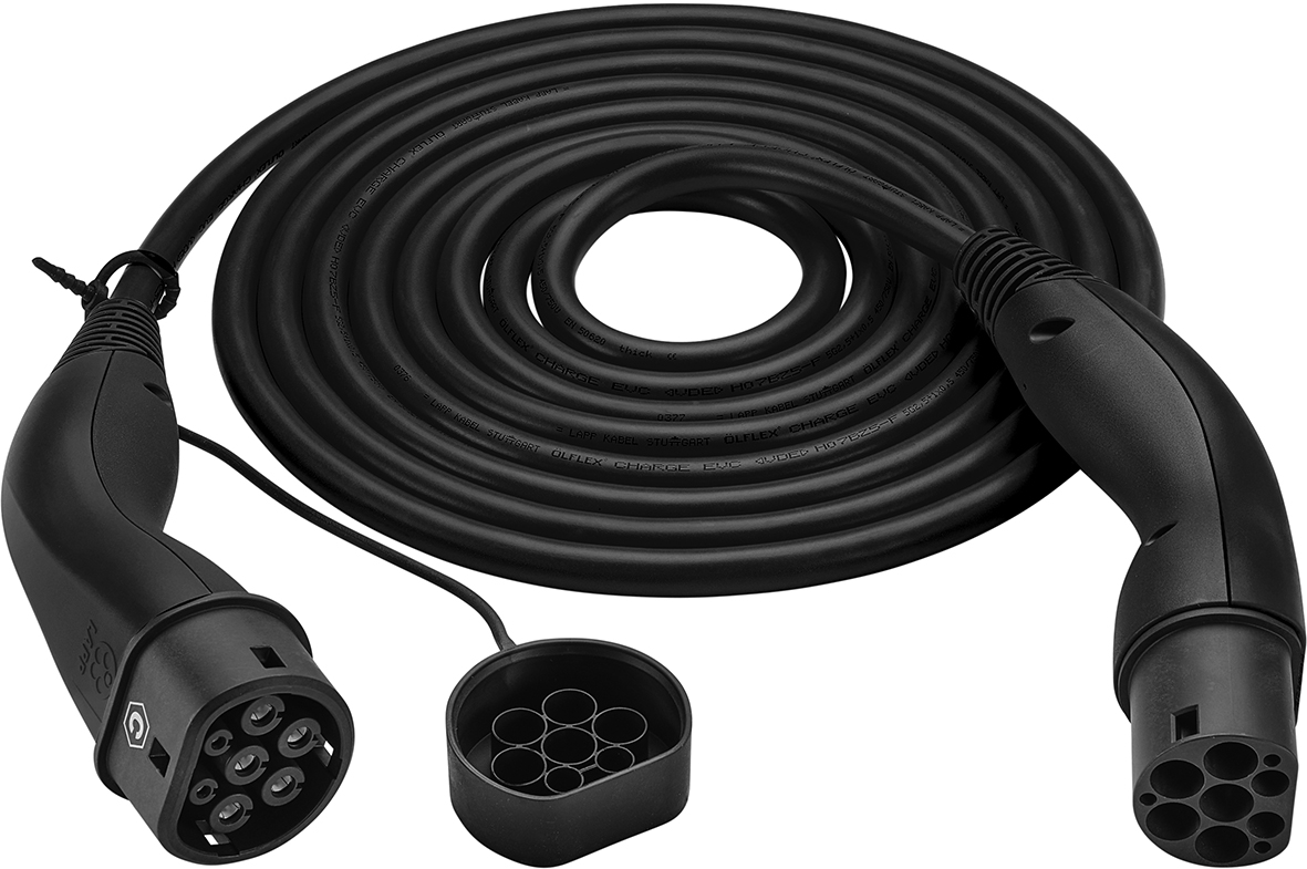 Helix Ladekabel Typ 2 (11 kW) 3m, schwarz